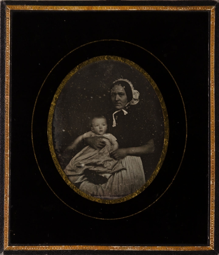 Carl Ferdinand Stelzner (1857) Emil Stelzner (1859-1905) mit der Kinderfrau Anna, 1857.jpg