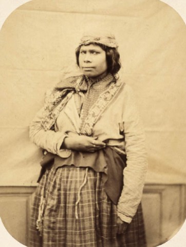 Paul-Émile Miot (1859) Mi'kmaq woman on board the French aviso Sésostris Albumen print Library and Archives Canada