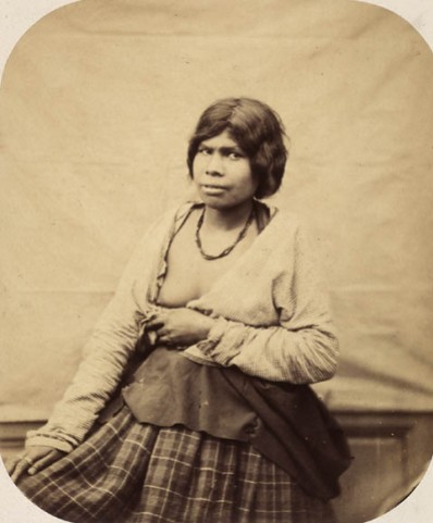 Paul-Émile Miot (1859) Mi'kmaq woman on board the Sésostris [Newfoundland] Albumen print 19.1 x 15.9 cm Library and Archives Canada