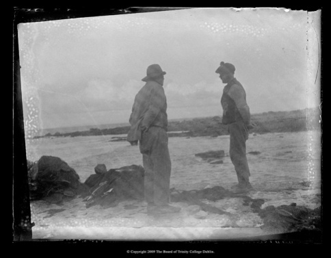 John Millington Synge (c.1898-early 1900s) Two traditionally dressed Aran islandmen.