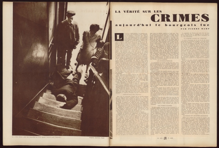 VU 8 mai 1935 La vérité sur les Crimes : aujourd'hui le bourgeois tue